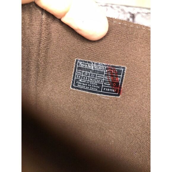 Teva Brown Leather Foxy Side Zip Tall Riding Boots Women Sz 5.5US/36.5EU 1013675 - Picture 16 of 16